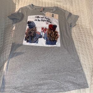 NWT- “EMME JORDAN” Embellished T-Shirt Size Small.